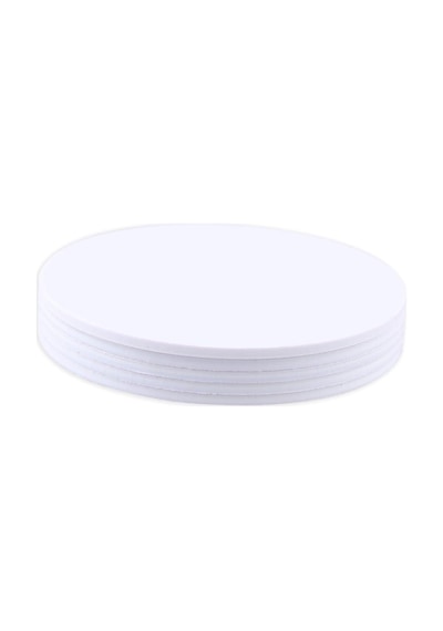 Ayrex Jopto 50 Adet Nfc Etiketleri Nxp Ntag215 Nfc Etiket 25 Mm 0,98 İnç Yuvarlak Pvc Boş Beyaz Kartlar Çip %100 Uy