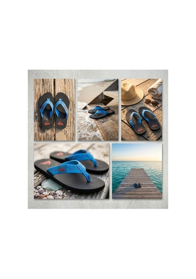 Quiksilver Molokai Nitroyt Çocuk Parmak Arası Plaj Terliği Mavi Mavi