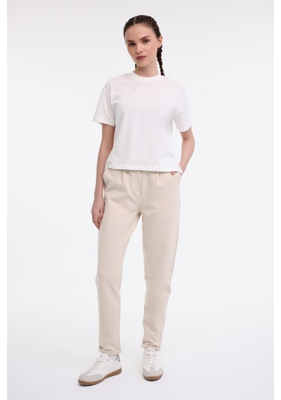 Kinetix Wl Unı 11kt70 5fx Ekru Kadın Kısa Kol T-shirt Bej