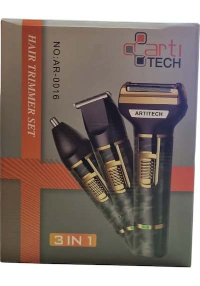 Artıtech Professıonal Traş Makinesi 3 Başlıklı Saç Sakal Düzeltici Ar-0016