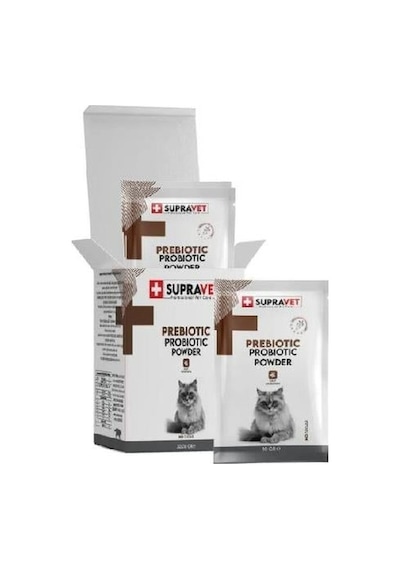 Supravet Kediler İçin Toz Probiyotik ve Prebiyotik Takviyesi 30 x 10 G