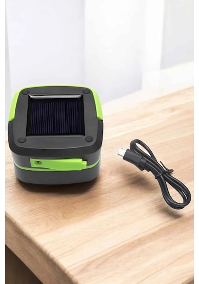 Belirtilmemiş Güneş Enerjili Led Lamba Kamp Lambası Katlanabilir Lamba Usb Şarjlı Çok Renkli