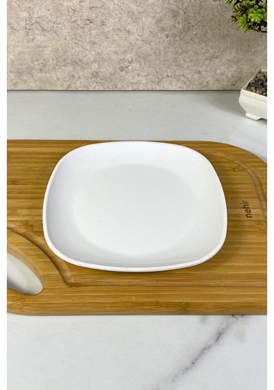 18cm Kare Servis Tabağı Polikarbon Oval