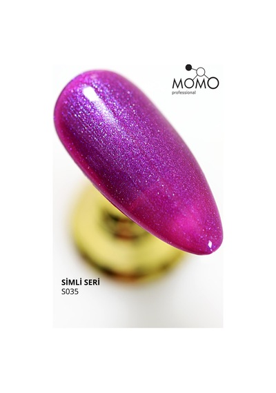 Momo Professional Kalıcı Oje S035 Mavi Sedefli Mor 4 ML