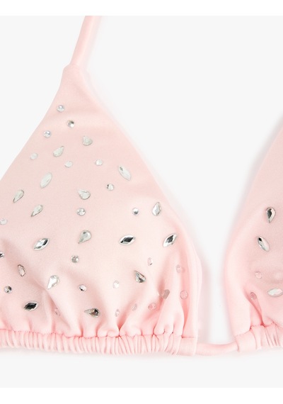 Koton Koton X Sibil Çetinkaya - Boyundan Bağlamalı Taş Detaylı Üçgen Bikini Üstü Pembe 6sak10267mm Gül Koton Koton X Sibil Çetinkaya - Boyundan Bağlamalı Taş Detaylı Üçgen Bikini Üstü Pembe 6sak10267mm Gül