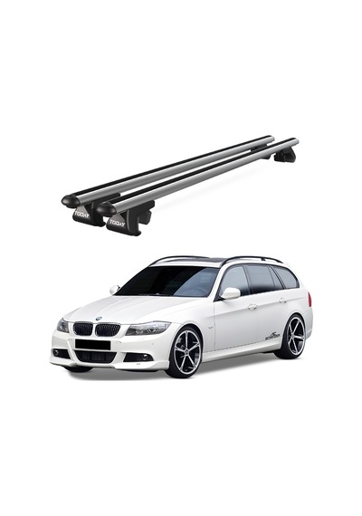 Venüs Bmw 3 Series Touring E91 2008-2012 Uyumlu Gri Ara Atkı Port Bagaj Tavan Barı
