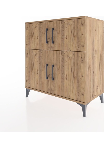 Hyperion Şifonyer 3 Raflı 4 Kapaklı 88x44x96 Çam-çam Çam