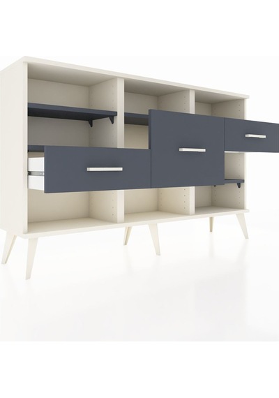 Arges Konsol 5 Raflı 3 Çekmeceli 132x30x83 Aytaşı-antrasit/antrasit Antrasit/antrasit Arges Konsol 5 Raflı 3 Çekmeceli 132x30x83 Aytaşı-antrasit/antrasit Antrasit/antrasit