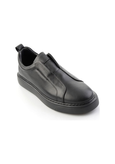 Bambi Siyah Napa Hakiki Deri Erkek Sneaker E01774008043