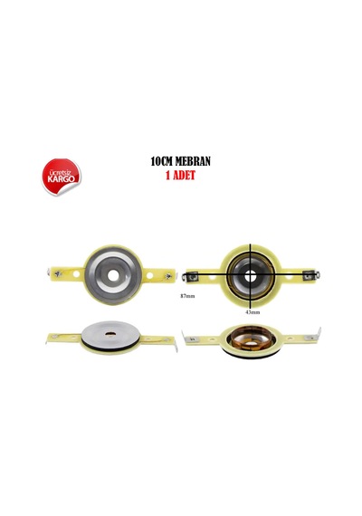 Oto Dome Tweeter Mebranı 1 Adet 10Cm Uyumlu Tamir Kit