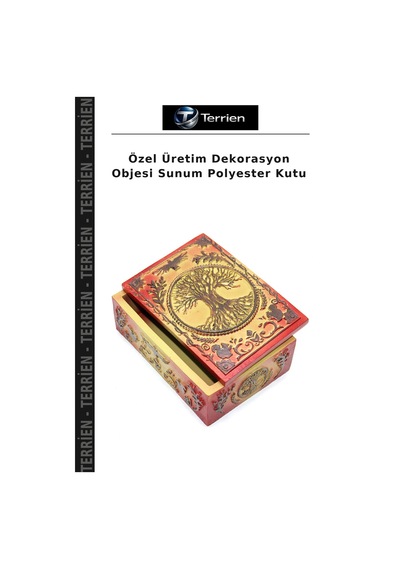 Özel Üretim Dekorasyon Objesi Sunum Polyester Kutu