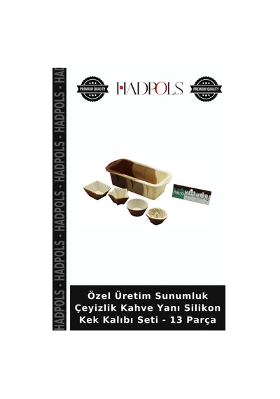 Özel Üretim Sunumluk Çeyizlik Kahve Yanı Silikon Kek Kalıbı Seti - 13 Parça Diğer