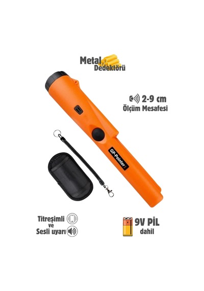 Metal Tespit Çubuğu Hassas Metale Sinyal Veren Sesli Ikazlı Arama