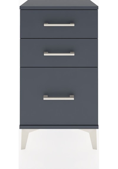 Arges Komodin 3 Çekmeceli 44x30x80 Antrasit-antrasit Antrasit