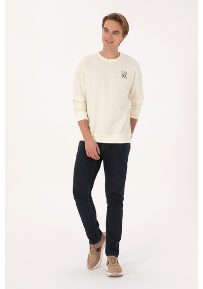 U.s. Polo Assn. Erkek Sweatshirt 50310006-vr256 İnci