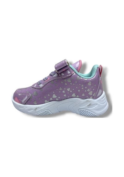 Cakgo Kuromi 725-26 Simli Parlak Deri Anatomik Kız Çocuk Sneaker Lila Pembe 26-30 LILA