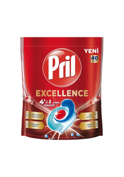 Pril Excellence Bulaşık Kapsülü 40'lı 724 G 3 Adet