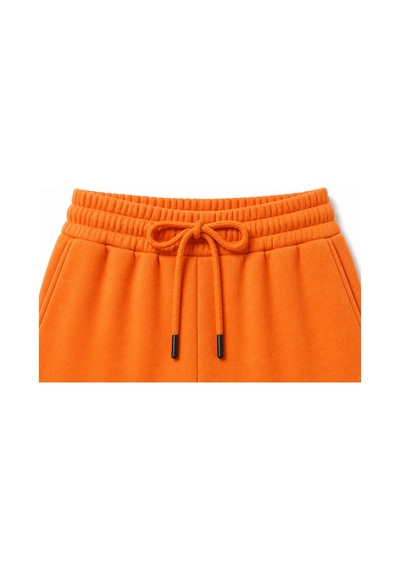 Beord Turuncu %100 Pamuk Cepli Eşofman Altı Sweatpant