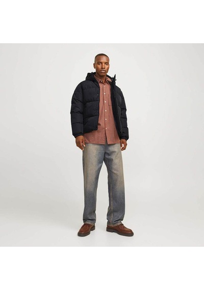 Jack & Jones 12256974 Erkek  Siyah Mont & Kaban