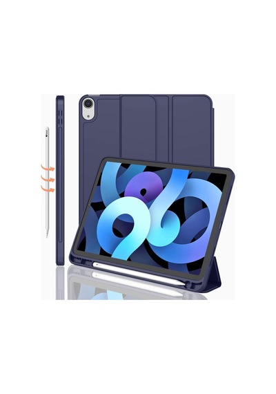 Apple Uyumlu iPad, Air 11inç M2 2024 Kılıf Kalem Bölmeli Smart Case A2902 A2903 A2904