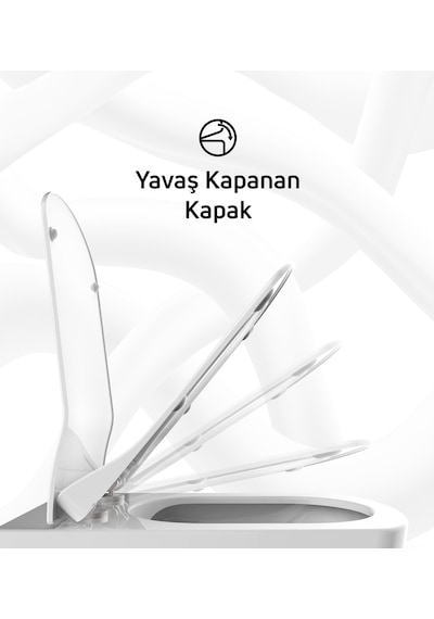 Creavit Elegant Duroplast Yavaş Kapanan Klozet Kapağı Cool Grey Gri