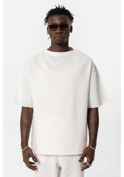 Vamos Basıc Oversize Keten Takım 40-635 Ekru