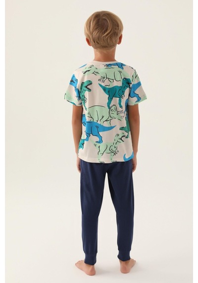 Rolypoly Roly Poly 3360 Dinosaur Erkek Çocuk Pijama Takımı 001
