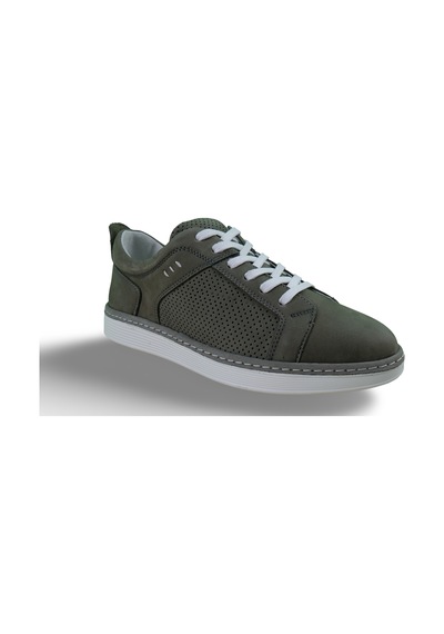 Erkek Hakiki Deri Sneaker Yeşil