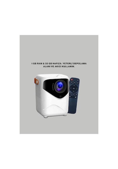 Astraltech Ultra Hd Çözünürlüklü Taşınabilir Projektör 1920x1080 Piksel Görüntü Kalitesi Yeni Nesi