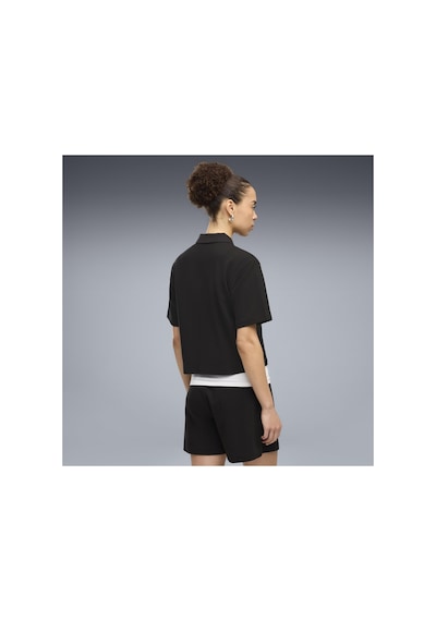 Puma Kısa Kol T-shirt Kadın Siyah Class Relaxed Polo T 000000000102708876