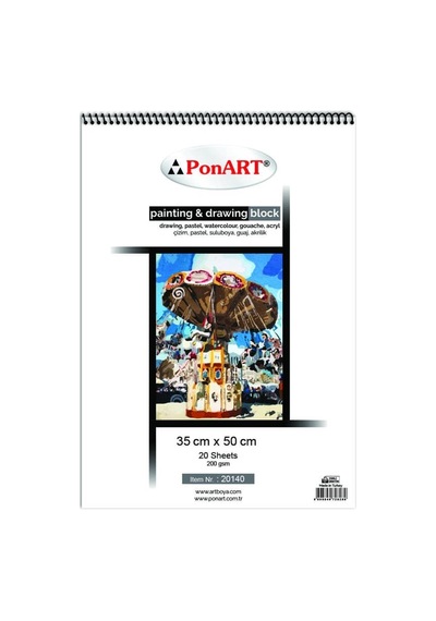 Ponart Painting & Drawing Block 35x50 Cm 20 Sayfa 20140