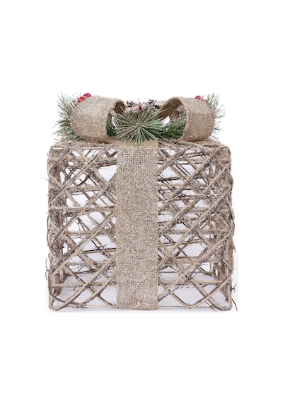 Yargıcı Işıklı Yılbaşı Süsü 20x20x20 Cm 25knha1125t St