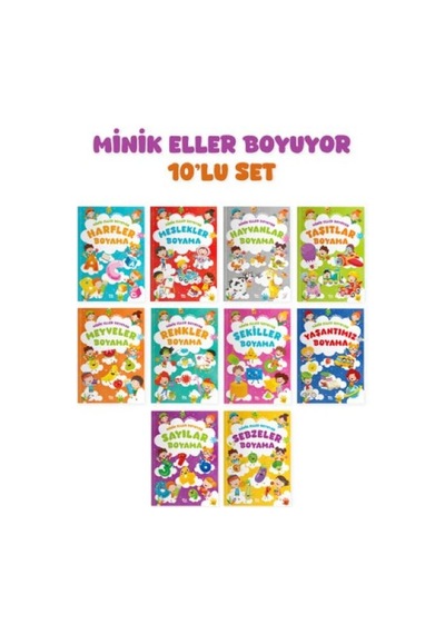 Minik Eller Boyuyor 10 Kitaplık Set Örnek Resimli - Yqbx-707167