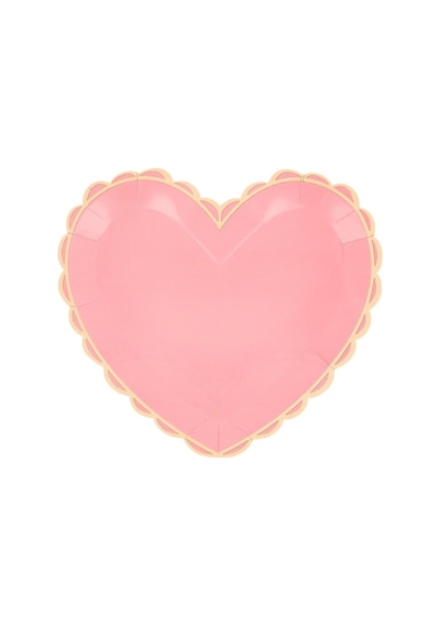 Meri Meri - Pastel Ton Kalp Tabaklar L 8'li
