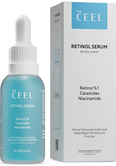 The Ceel Kırışıklık ve Yaşlanma Karşıtı Aydınlatıcı Retinol Serum Ascorbıc Acıd, %1 Retinol & Ceramides 30 ml