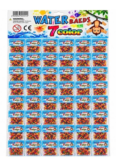 200 Adet 2 Paket Su Maymunu 7 Farklı Renkler Suda Büyüyen Maymuncuk Akvaryum Boncuklar 200 Pcs