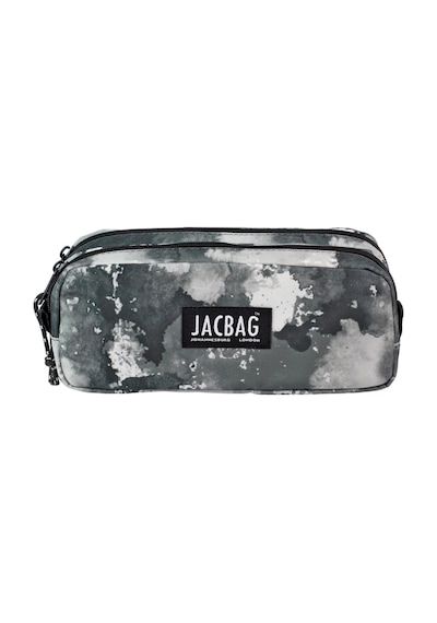 Jacbag Dual Pouch Pencıl Case-çift Bölmeli Kalemkutu - Gri Bulut Gri Bulut