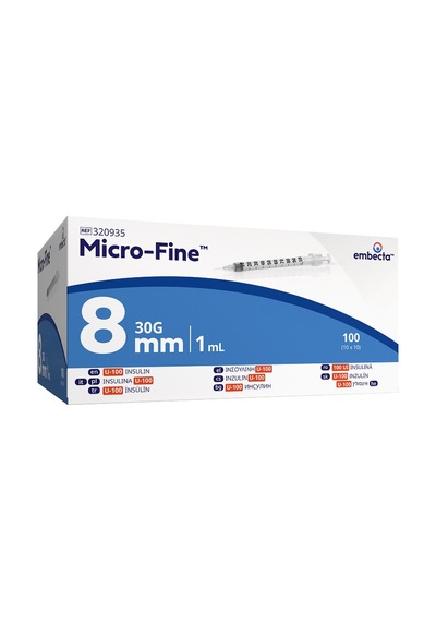 Micro-fine İnsülin Enjektörü 8 Mm 1.0 Ml