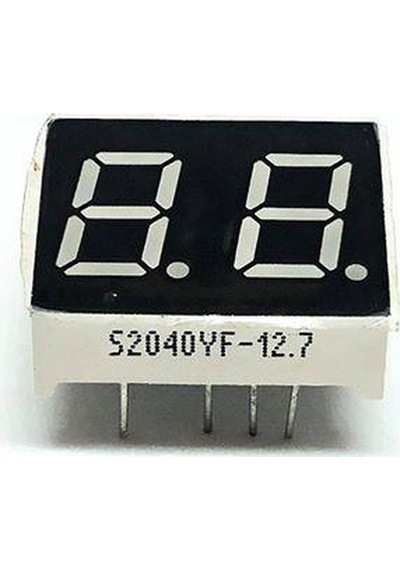 2 Karakter 7 Segment Led Display Kırmızı - 9 Pin Nümerik Gösterge