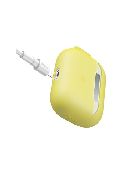 Baseus Lets Go Jelly Lanyard Apple Uyumlu AirPods Pro Silica Gel Koruma Kılıfı Wıappod-d0y Sarı Sarı