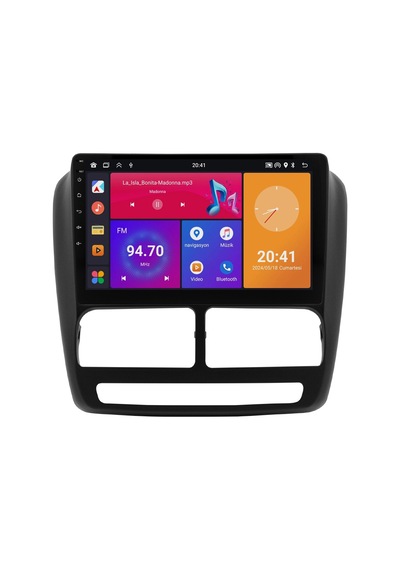 Otolas Fiat Doblo Android Multimedya Ekran 2013-2015 4 Gb + 64 Gb 9"