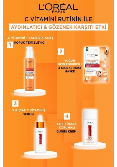 L'oreal Paris Revitalift Clinical Anında Aydınlatıcı C Vitamini Serum Etkili Maske