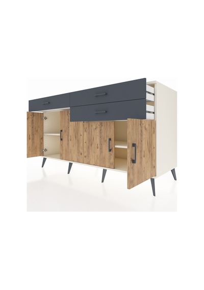 Kronos Konsol 2 Raflı 3 Çekmeceli 4 Kapaklı 176x59x99 Aytaşı-çam/ Aytaşı-çam/antrasit Kronos Konsol 2 Raflı 3 Çekmeceli 4 Kapaklı 176x59x99 Aytaşı-çam/ Aytaşı-çam/antrasit
