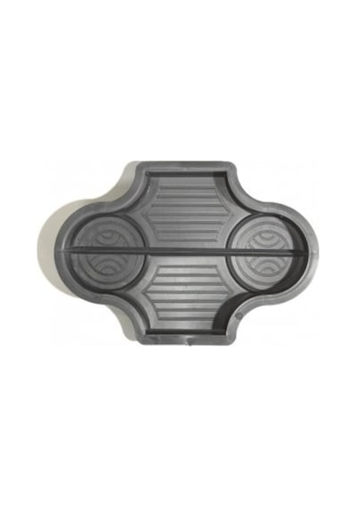 Plastik Parke Taşı Kalıbı Tekli Barok 2 Yatay 1/2 4,5 Cm (10Ad)