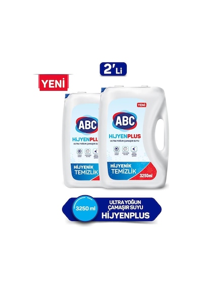 Hijyen Plus Ultra Çamaşır Suyu 3.25 Lt 2'li Paket Diğer