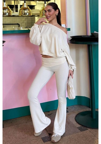 Seeh Bej Bluz Pantolon İkili Takım Sh314 Standart