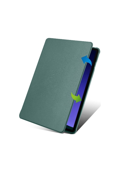 Butam Bilişim Galaxy Tab S9 Kılıf Uyumlu Termik Kalem Bölmeli Dönebilen Standlı Kılıf-gri Tablet Kılıfı