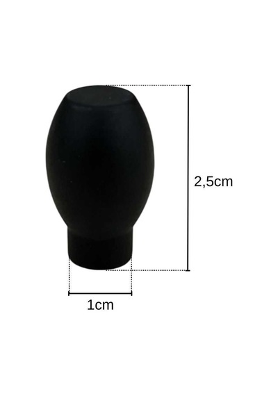 Fds 20mm Mermi Düğme Kulp Siyah 1008si Çok Renkli