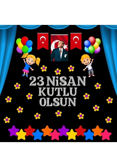 23 Nisan Kutlu Olsun Pano Süsü 02