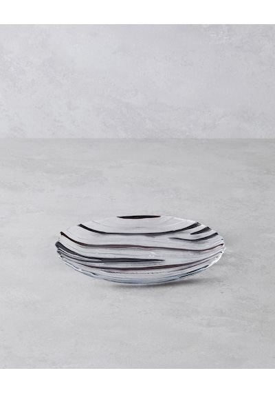 English Home Terra Cam Pasta Tabağı 21 Cm Kahverengi-siyah Kahverengi - Siyah